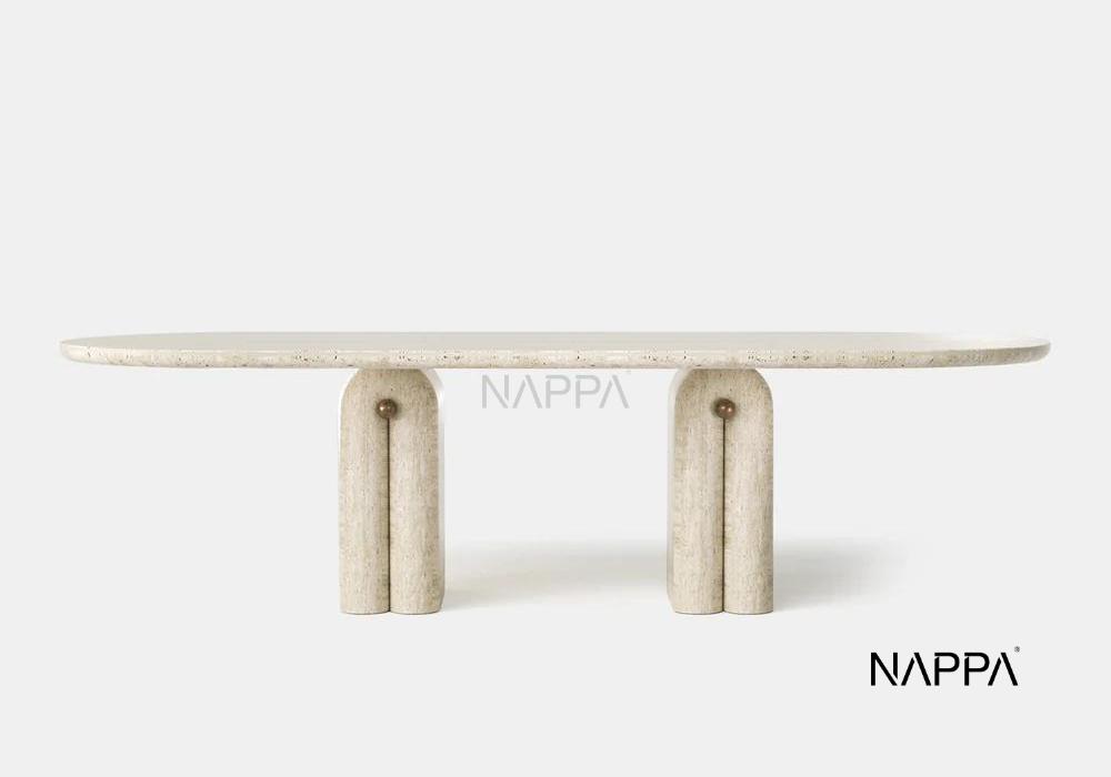 COMO TRAVERTEN YEMEK MASASI