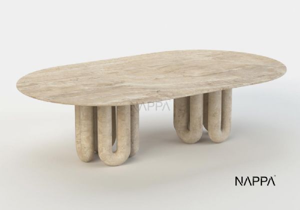 TRU TRAVERTEN YEMEK MASASI